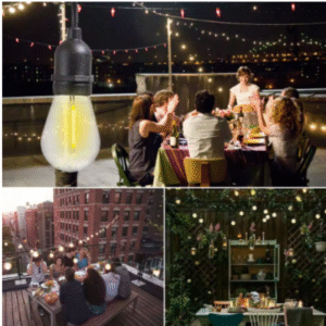 Guirnalda Terraza Exterior 10 Metros + 10 Ampolletas 220V