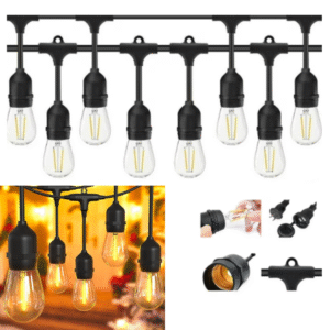 Guirnalda Terraza Exterior 10 Metros + 10 Ampolletas 220V